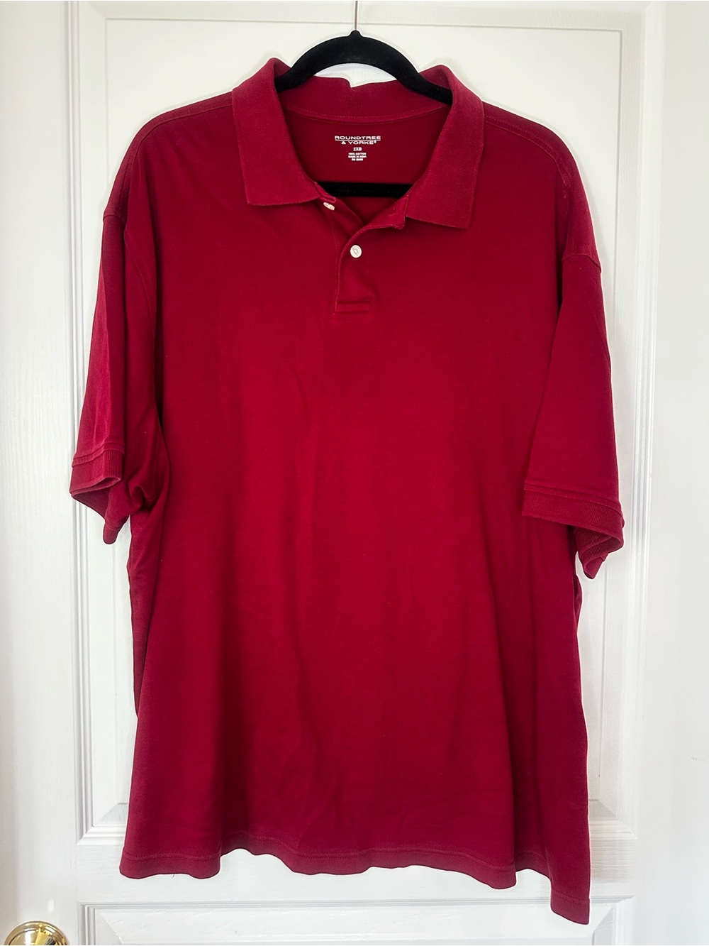 Roundtree & Yorke Men's Red Polo Shirt